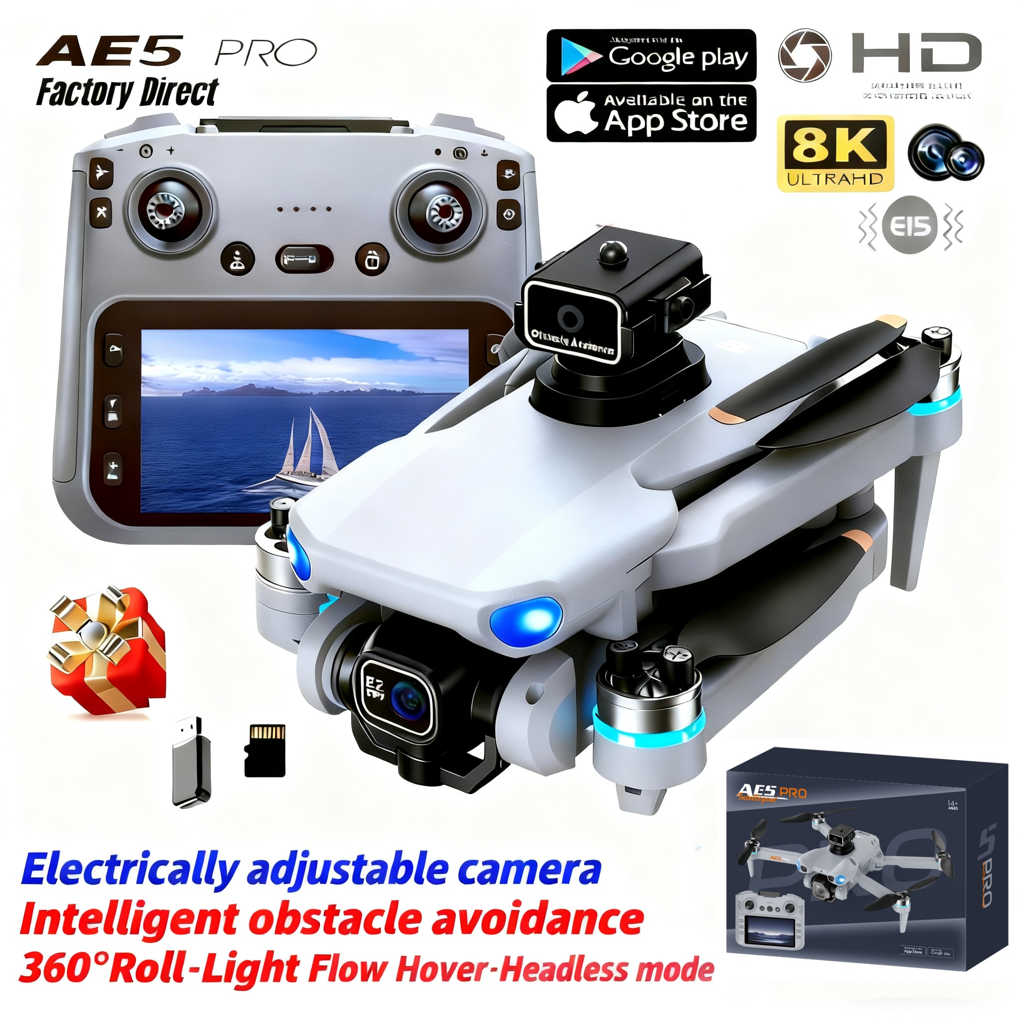 Drone Camera Thermal - 2026 New AE5 Pro Drone 8K