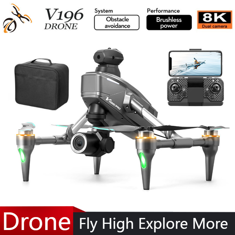 Drone Camera 4K - 2025 V196 Automatic Obstacle Avoidance Drone