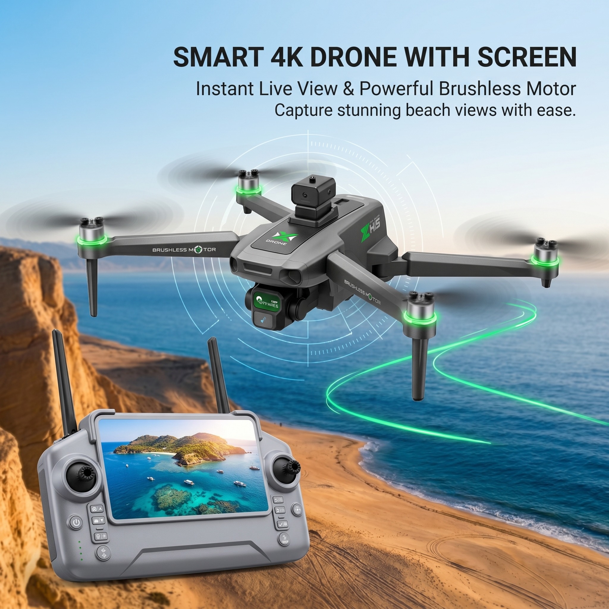 Drone Camera Night Vision - 2026 New ZH8 Drone 4K Camera