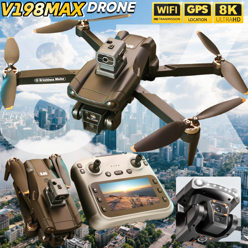 NEW for Genuine V198 MAX Drone - Drone Camera Thermal ulasan dan harga
