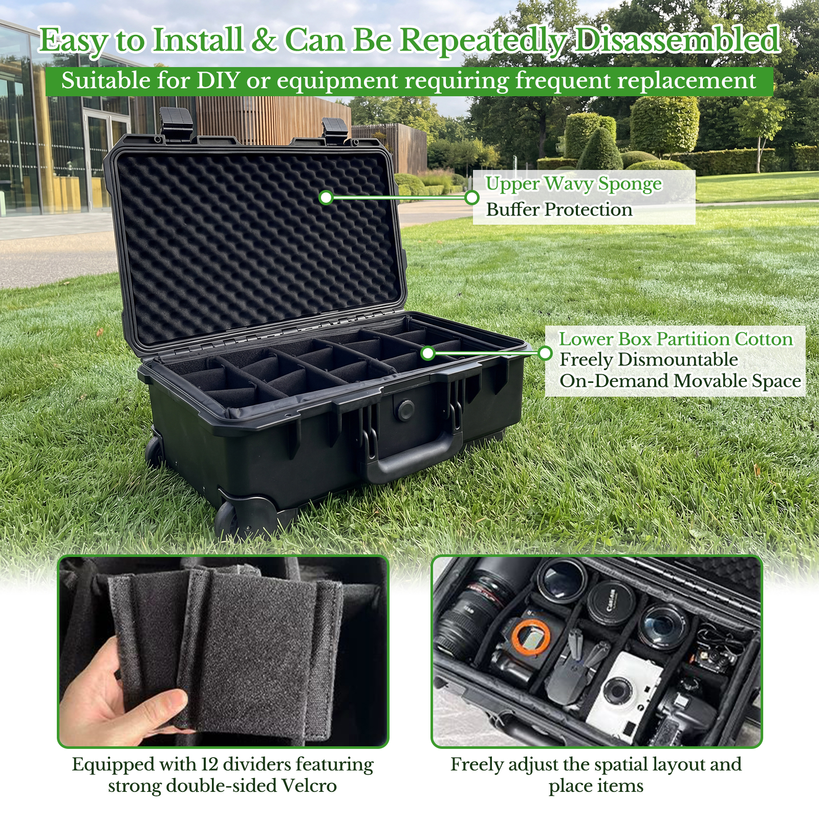 Camera Large Protective Hard C - Drone Camera Waterproof ulasan dan harga