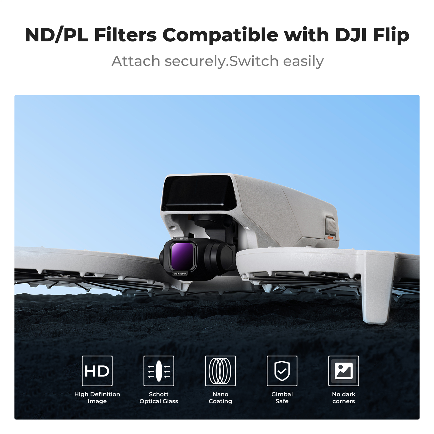 K&F Concept ND/PL Filter Set f - Drone Camera Filter ulasan dan harga