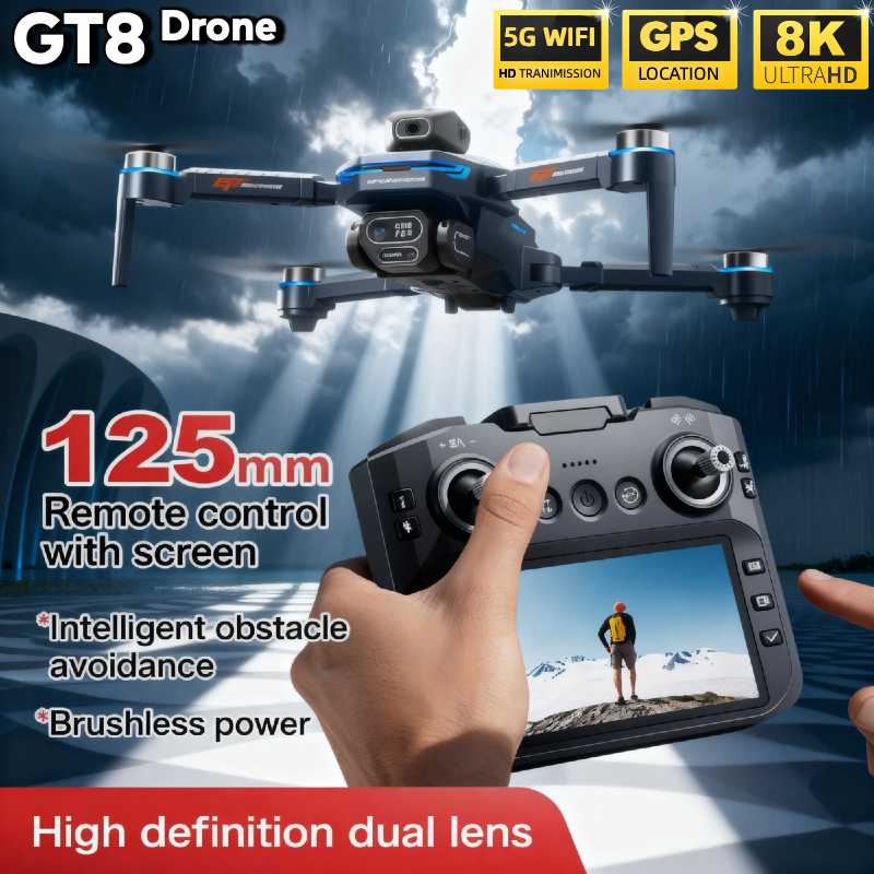 For Genuine GT8 Drone 4K Profe - Drone Camera Thermal ulasan dan harga