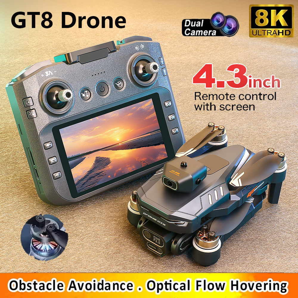 GT8 Mini FPV Drone 8K HD Dual  - Drone Camera Night Vision ulasan dan harga