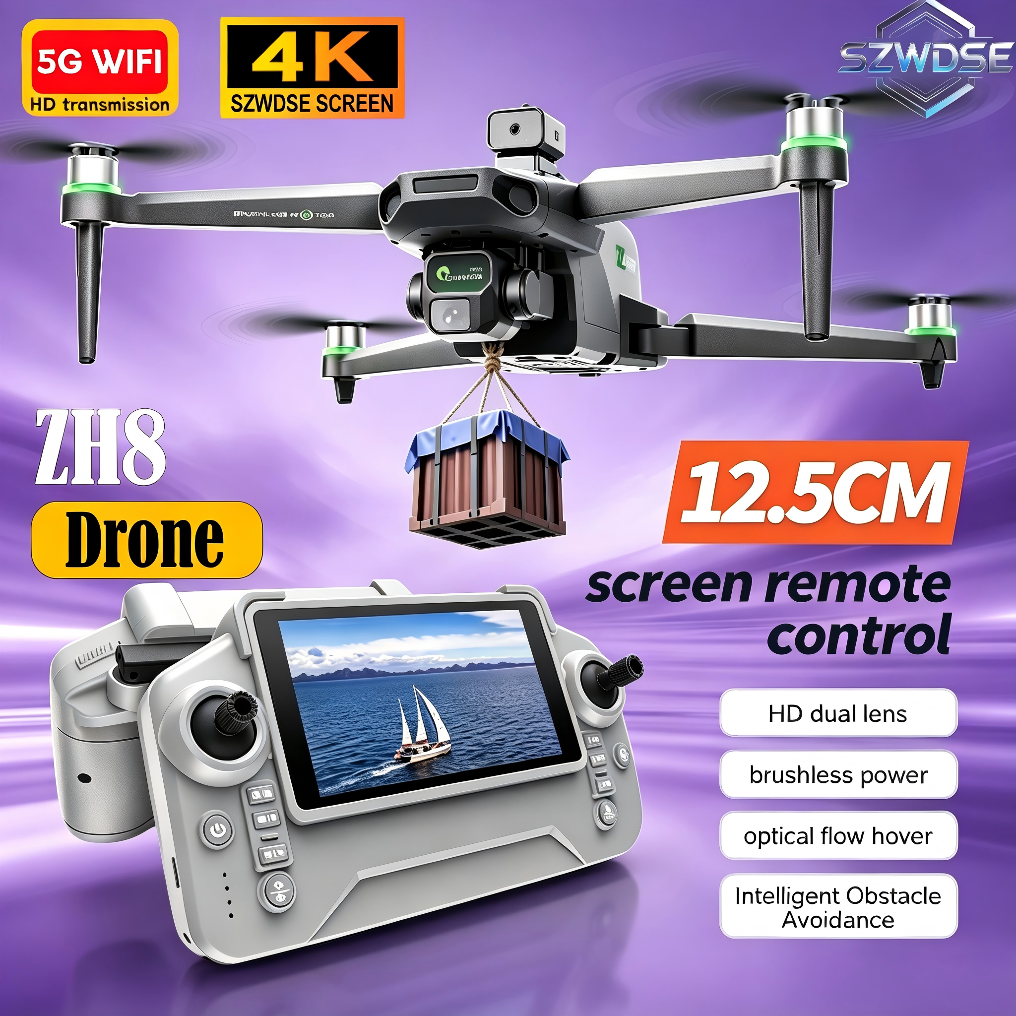 2026 New ZH8 Drone 4K Camera w - Drone Camera Night Vision ulasan dan harga