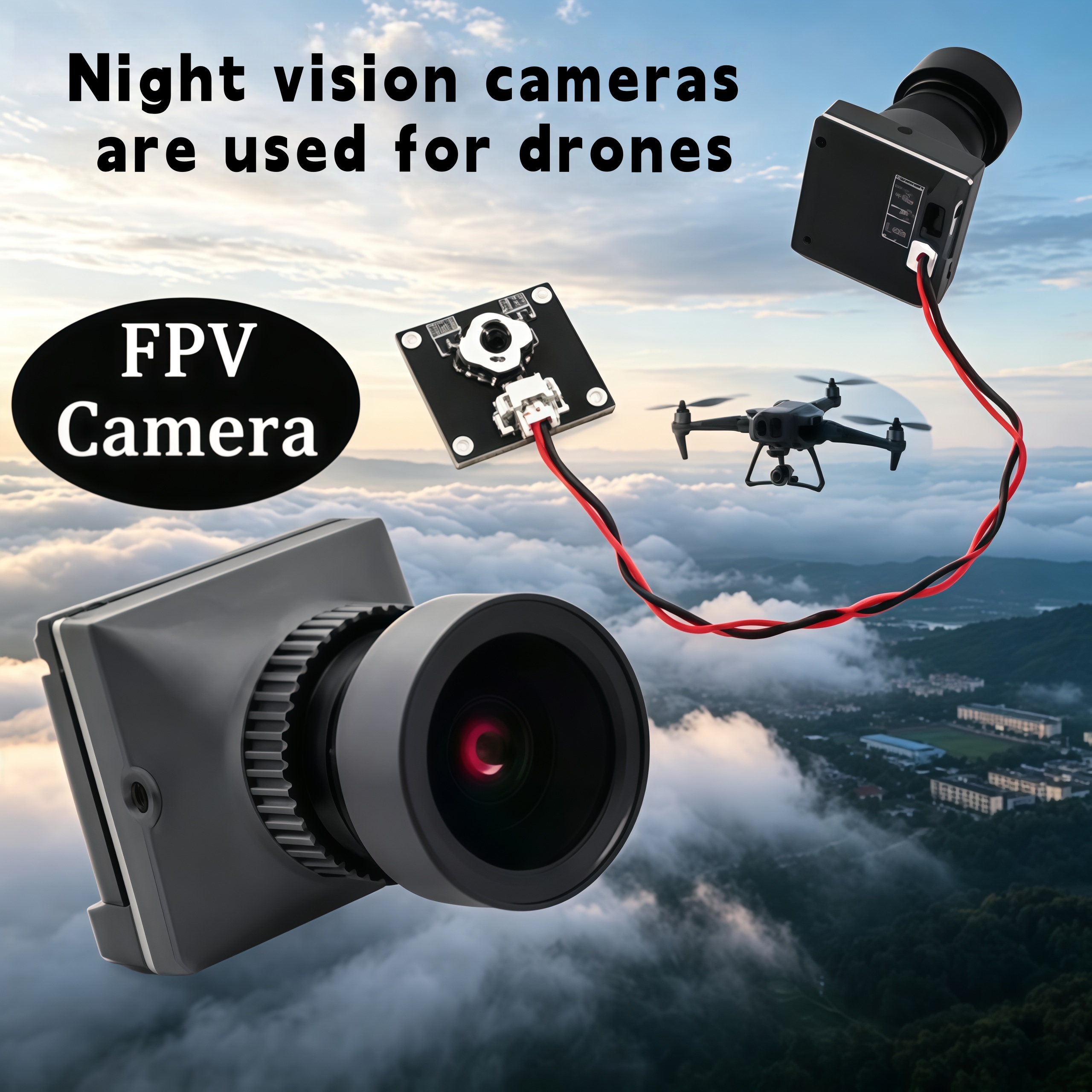 1500TVL HD CADDX Snail FPV Cam - Drone Camera Lens ulasan dan harga